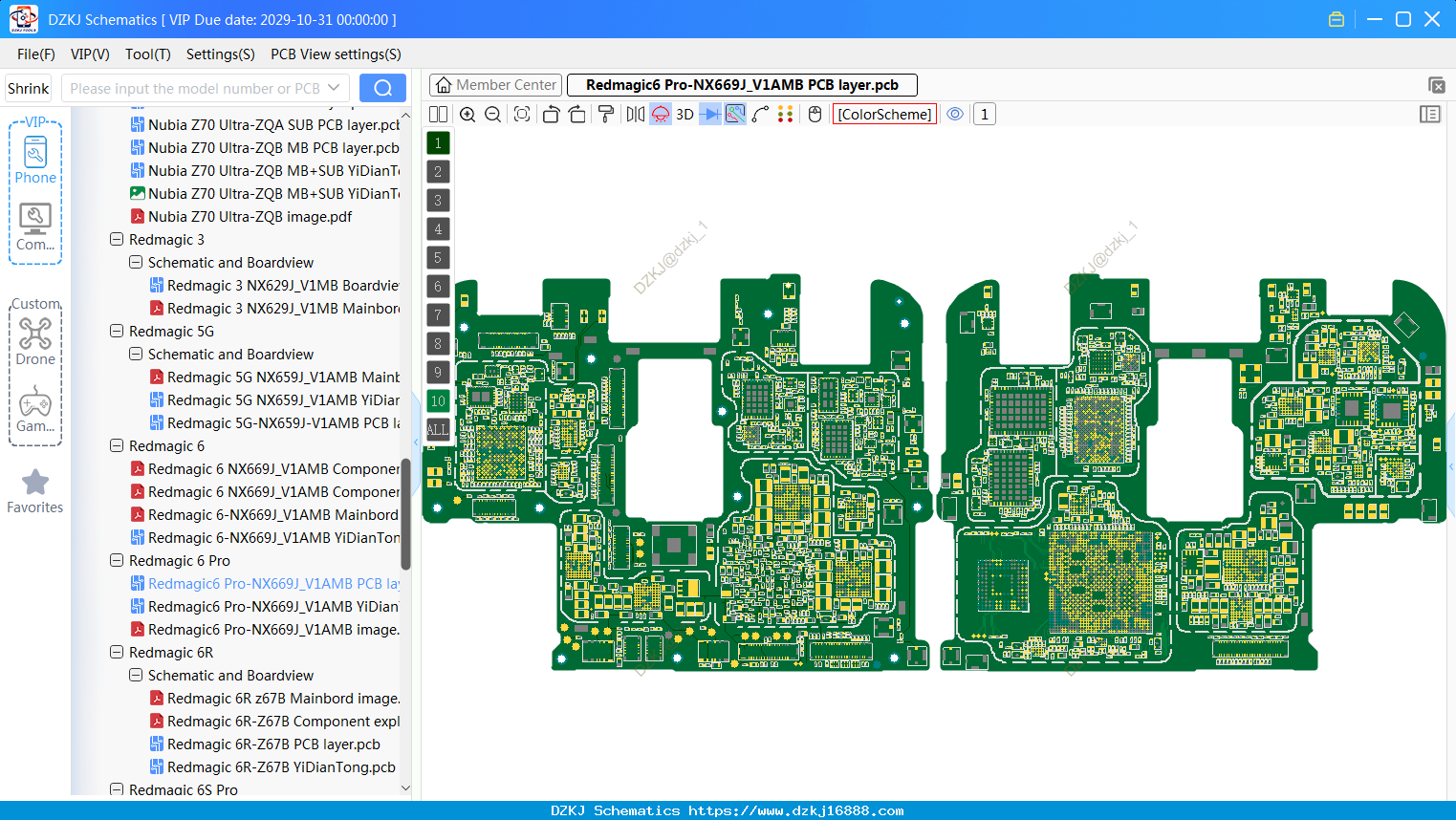 Nubia Redmagic6 Pro-NX669J_V1AMB PCB Layer
